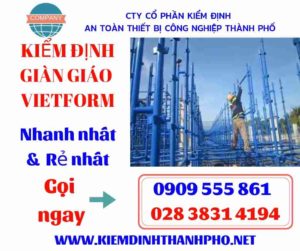 Hình ảnh kiểm định giàn giáo vietform