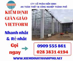 Hình ảnh kiểm định giàn giáo vietform