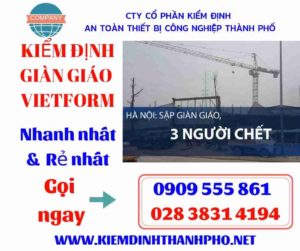 Hình ảnh kiểm định giàn giáo vietform