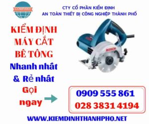 Hình ảnh kiểm định máy cắt bê tông