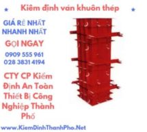 hình ảnh kiểm định Ván khuôn thép