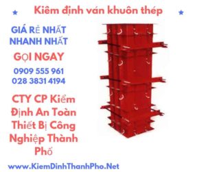 hình ảnh kiểm định ván khuôn thép