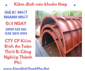 hình ảnh kiểm định ván khuôn thép