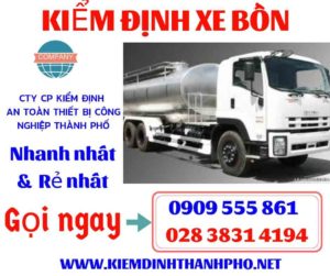 Hình ảnh kiểm định xe bồn