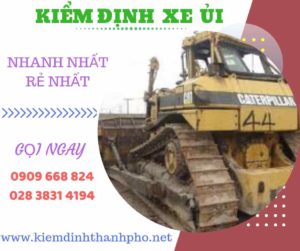 Hình ảnh kiểm định xe ủi