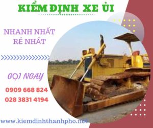 Hình ảnh kiểm định xe ủi