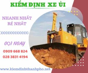 Hình ảnh kiểm định xe ủi