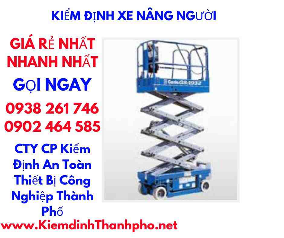 hình ảnh kiểm định xe nâng người