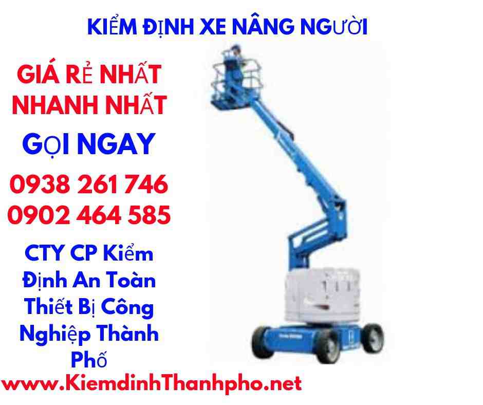 hình ảnh kiểm định xe nâng người