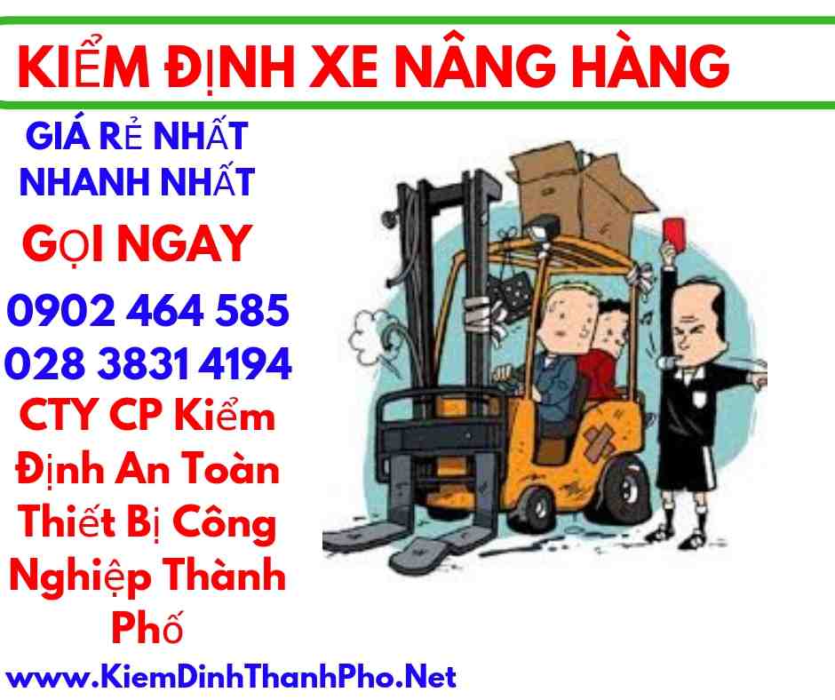 hình ảnh kiểm định xe nâng hàng